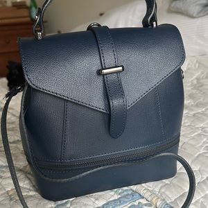 Genuine leather tote and shoulder bag made in Italy